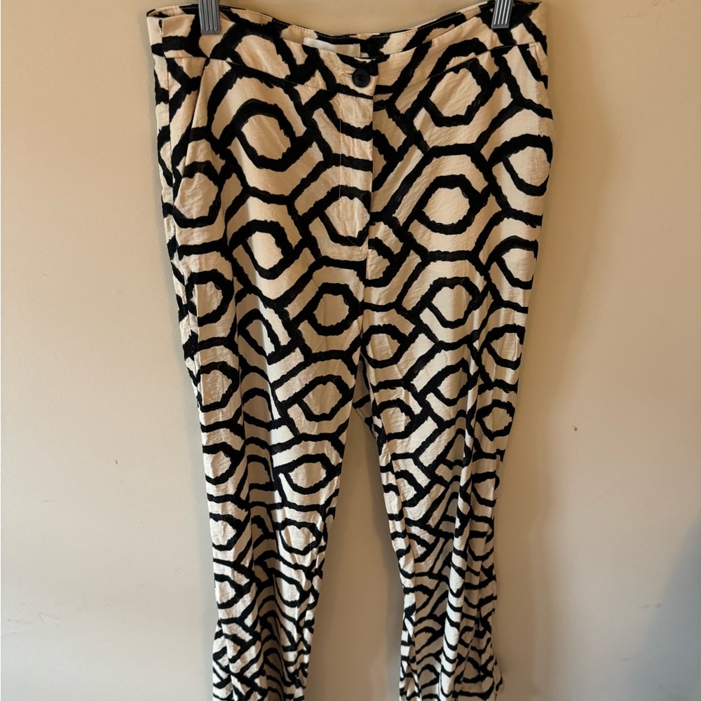 Patterned Linen Pants - image 6